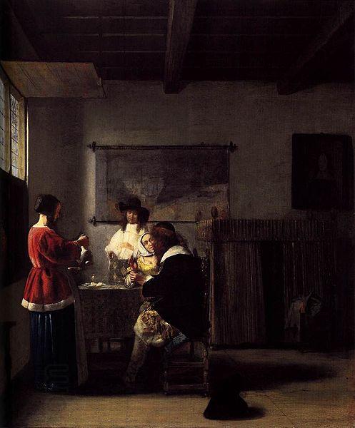 Pieter de Hooch The Visit oil painting picture